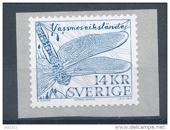 Sweden 2014 Facit # 3001. Slända PNR On Back (100).  MNH (**) - Ungebraucht