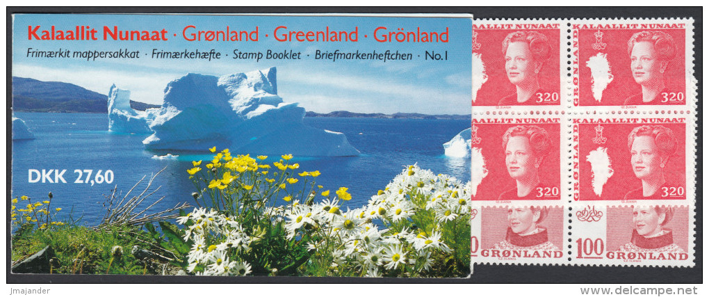 Greenland 1989 Queen Margrethe. Booklet Mi MH 1 MNH - Booklets