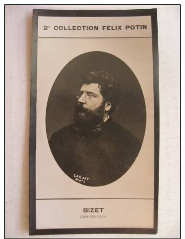 Georges BIZET (Né à Paris)    Petite Photo-bromure / Collection Felix Potin / Paris 1900 - Célébrités