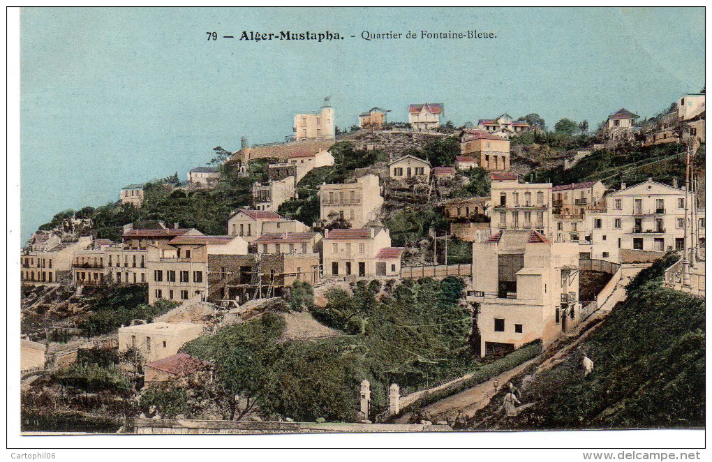 - ALGERIE - CPA COLORISEE Vierge ALGER-MUSTAPHA - Quartier De Fontaine-Bleue - Editions P.H. & Cie N° 79 - - Algiers