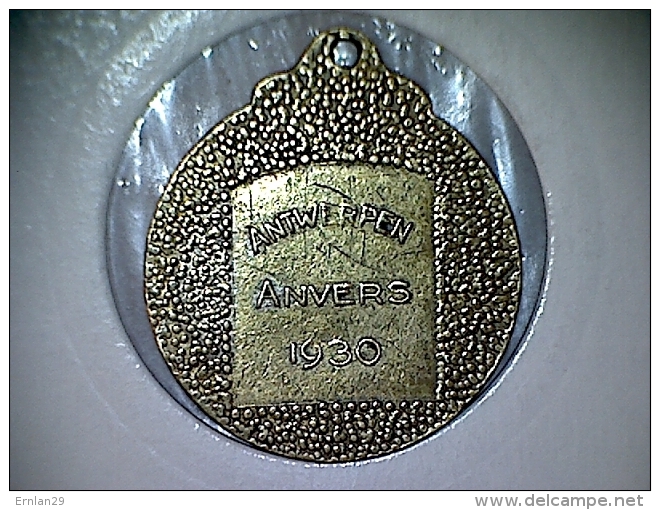 Belgique - Médaille Anvers 1930 - Roi Et  La Reine Des Belges - Monarquía / Nobleza