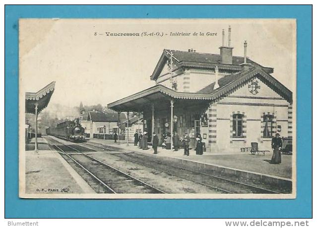 CPA 8 Arrivée Du Train En Gare De VAUCRESSON 92 - Vaucresson