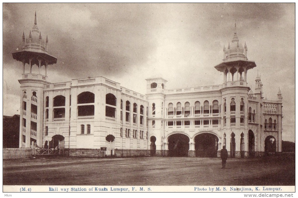 Railway Station Of Kuala Lumpur F.M.S. - Malaysia