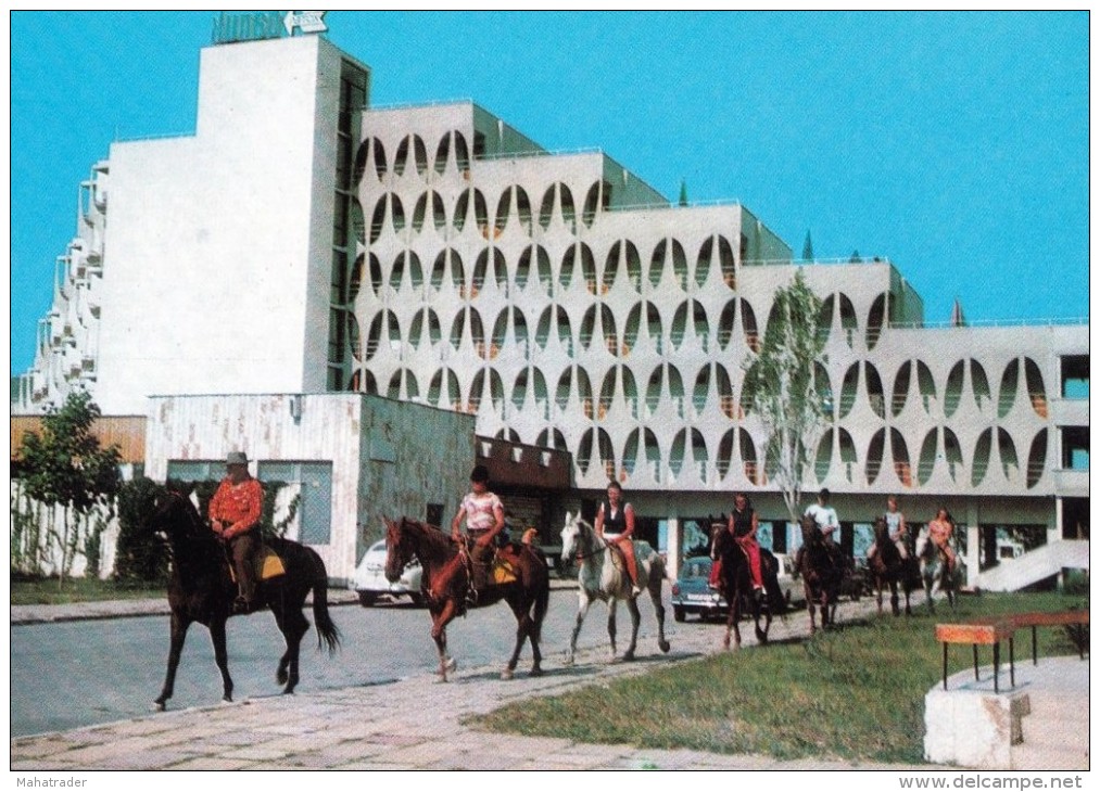 Bulgaria - Albena - Hotel Balik Horse Riding - Printed 1975 - Pferde