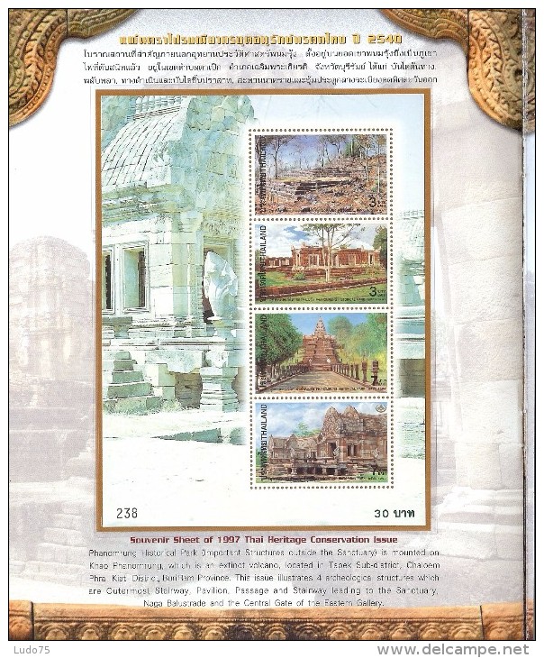 THAILAND, THAILANDE, 1997, Thai Temples, Minisheet, Unused - Tailandia