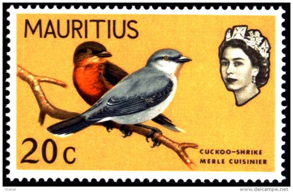 MAURITIUS 1965 BIRDS -PART SET- VF NEVER HINGED OG -MNH-SCARCE-B8-46 - Specht- & Bartvögel