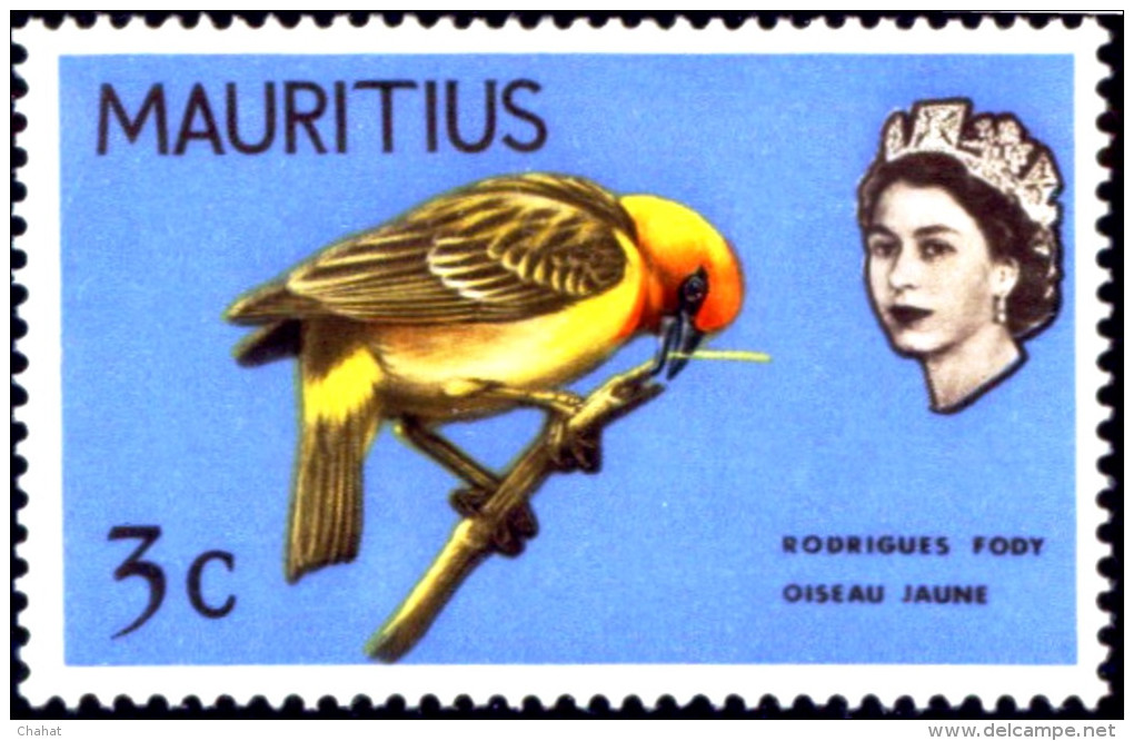 MAURITIUS 1965 BIRDS -PART SET- VF NEVER HINGED OG -MNH-SCARCE-B8-46 - Piciformes (pájaros Carpinteros)