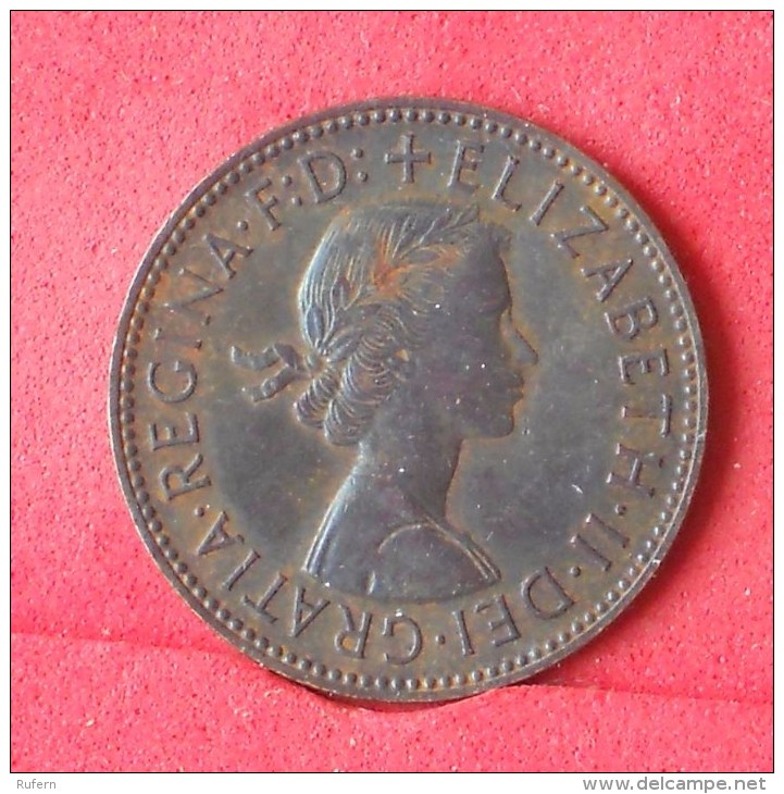 GREAT BRITAIN  1/2  PENNY  1964   KM# 896  -    (Nº12344) - C. 1/2 Penny