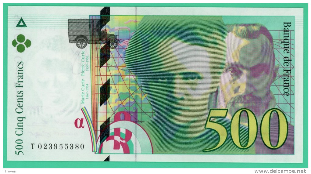 France - 500 Francs - Pierre Et Marie Curie - N° T 023955380 - 1994  -  Neuf - 500 F 1994-2000 ''Pierre En Marie Curie''