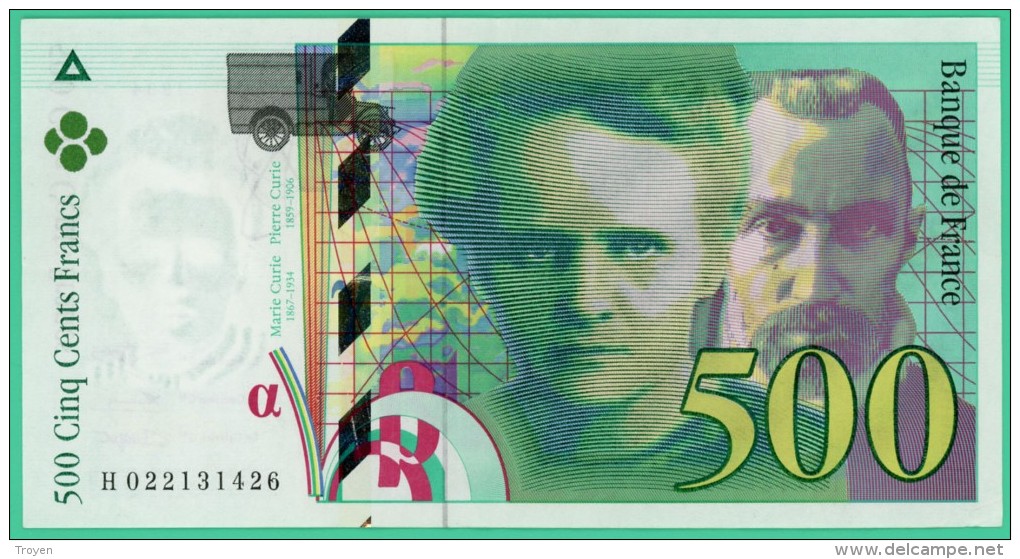 France - 500 Francs - Pierre Et Marie Curie - N° H 022131426 - 1994  -  Neuf - 500 F 1994-2000 ''Pierre En Marie Curie''