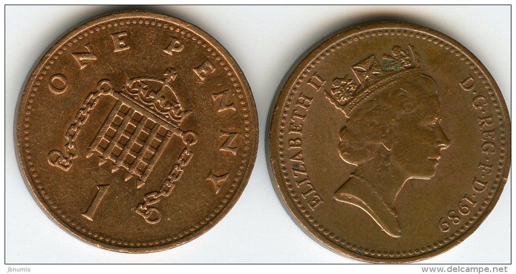 Grande Bretagne Great Britain 1 Penny 1988 KM 935 - 1 Penny & 1 New Penny