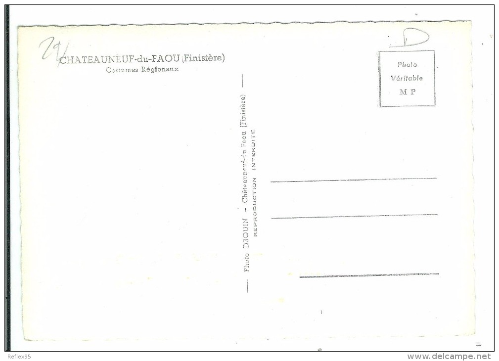 CHATEAUNEUF DU FAOU - Costumes Régionaux - Châteauneuf-du-Faou