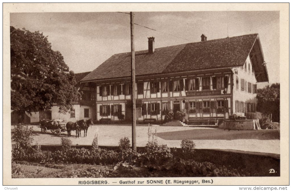 Riggisberg  Fuhrwerk Gasthaus Sonne - Riggisberg 