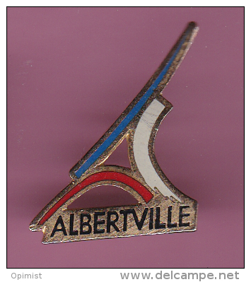 46194-Pin's .Patinage.jeux Olympique Albertville.. - Patinage Artistique