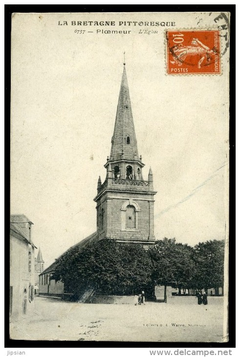 Cpa Du 56 Ploemeur  L' église    AA10 - Ploemeur