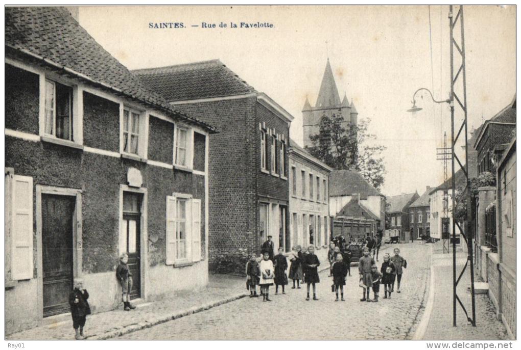 BELGIQUE - BRABANT WALLON - TUBIZE - SAINTES - Rue De La Favelotte. - Tubeke