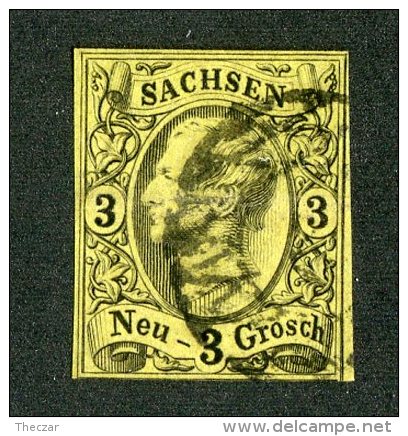 G-12919  Saxony 1855  Michel #11 (o) -Offers Welcome! - Saxony