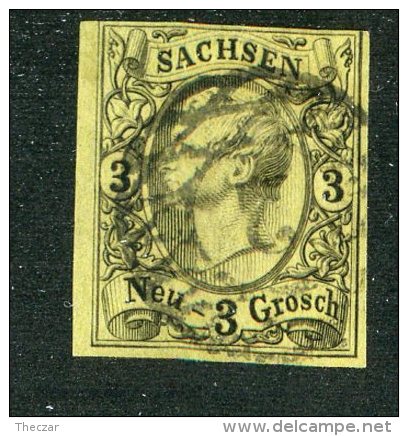 G-12920  Saxony 1855  Michel #11 (o) -Offers Welcome! - Saxony