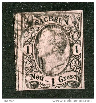 G-12921  Saxony 1855  Michel #9 (o) -Offers Welcome! - Saxe