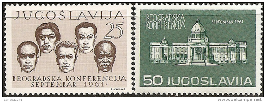 YUGOSLAVIA 1961 Non-aligned Countries Conference Belgrade Set MNH - Unused Stamps