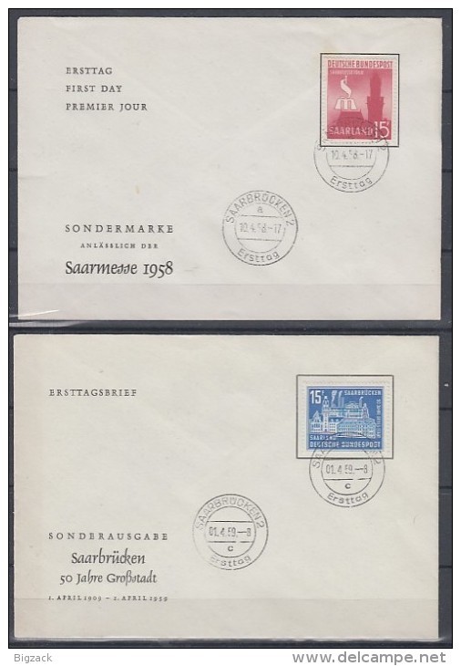 Saarland Lot 9 FDC Ansehen !!!!!!!!!!!! - Lots & Kiloware (max. 999 Stück)