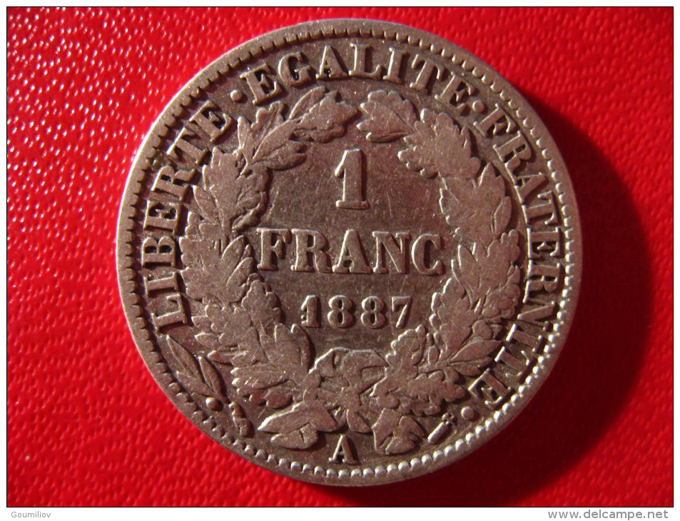 1 Franc Cérès 1887 A 3292 - Other & Unclassified