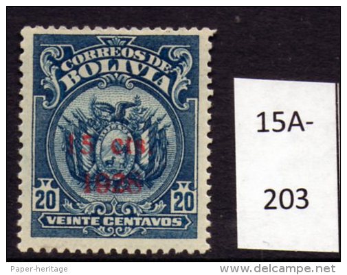 Bolivia 1928 15c/20c Perf 13&frac12; (surcharge In Red)  SG 211 M/m (MH) - Bolivia