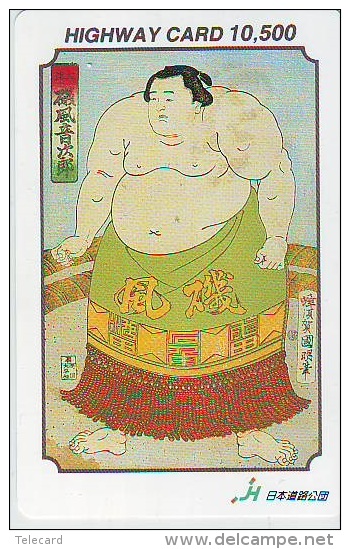 Télécarte  Japon * SUMO (707)  LUTTE  LUTTEURS WORSTELEN * JUDO * Kampf Wrestling *  LUCHA * PHONECARD JAPAN * - Sport