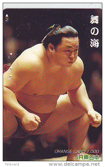 Télécarte  Japon * SUMO (713)  LUTTE  LUTTEURS WORSTELEN * JUDO * Kampf Wrestling *  LUCHA * PHONECARD JAPAN * - Sport