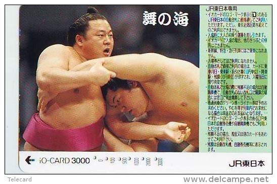 Télécarte  Japon * SUMO (717)  LUTTE  LUTTEURS WORSTELEN * JUDO * Kampf Wrestling *  LUCHA * PHONECARD JAPAN * JR  * IO - Sport