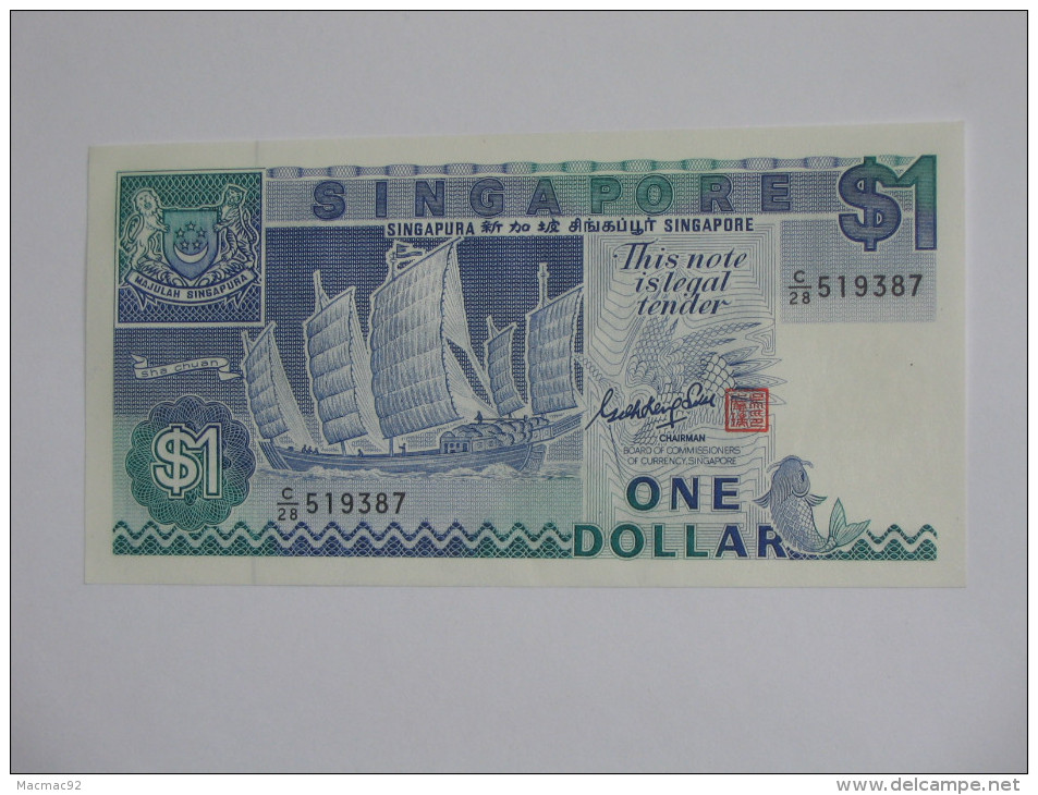 1-One- Dollar 1987 - SINGAPORE  **** EN ACHAT IMMEDIAT **** - Singapour