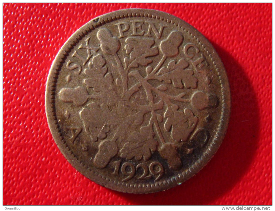 Royaume-Uni - UK - 6 Six Pence 1929 3243 - H. 6 Pence