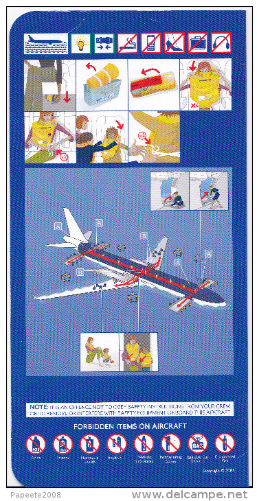 British Airways / Airbus A 320 / Consignes De Sécurité / Safety Card / Issue 4 - Scheda Di Sicurezza