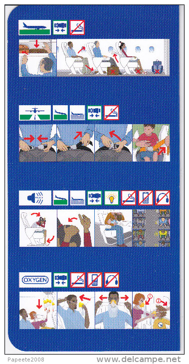 British Airways / Airbus A 320 / Consignes De Sécurité / Safety Card / Issue 4 - Consignes De Sécurité
