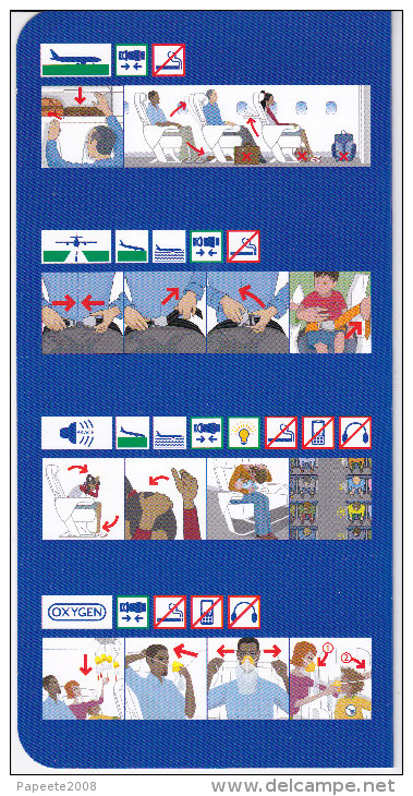 British Airways / Airbus A 320 / Consignes De Sécurité / Safety Card / Issue 4 - Safety Cards