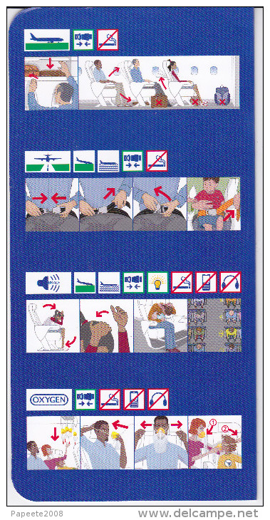 British Airways / Airbus A 319 / Consignes De Sécurité / Safety Card / Issue 4 - Safety Cards