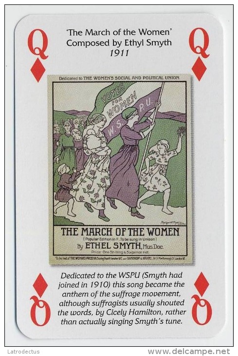 Play Card - Votes For Women - The March Of The Women - Kartenspiele (traditionell)