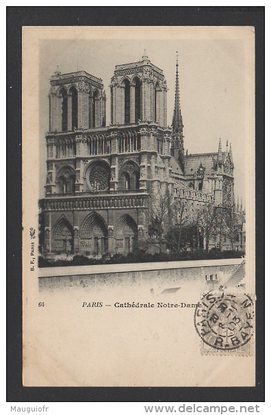 DF / 75 PARIS / CATHÉDRALE NOTRE-DAME DE PARIS / CIRCULÉE EN 1903 - Notre Dame De Paris