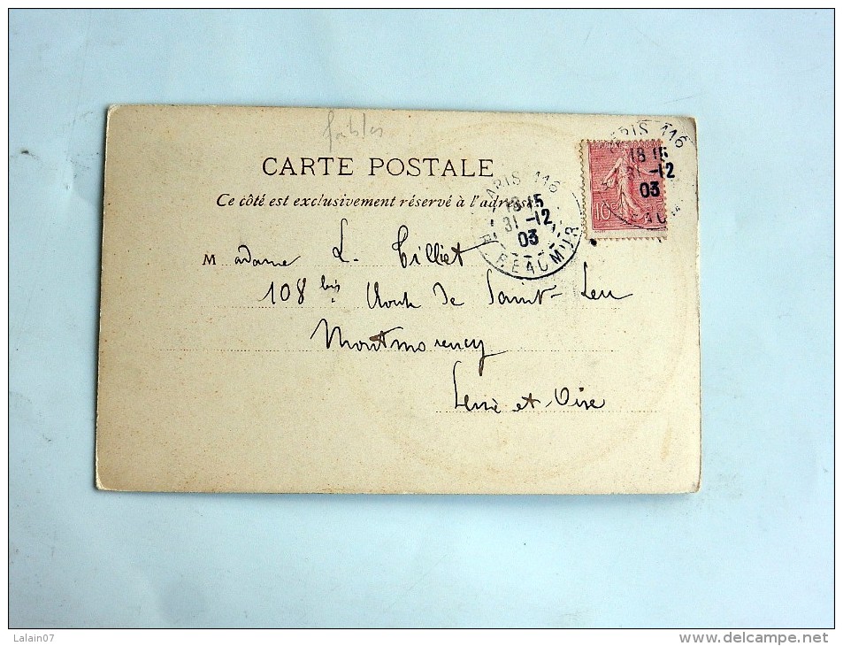 Carte Postale Ancienne : Raphael KIRCHNER : Fables 2, 1903 - Kirchner, Raphael