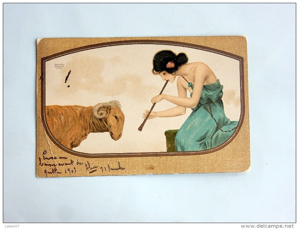 Carte Postale Ancienne : Raphael KIRCHNER : Fables 1, 1903 - Kirchner, Raphael