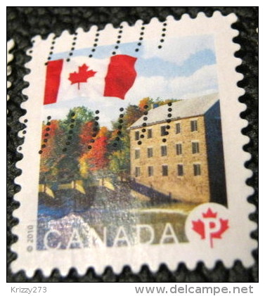 Canada 2010 Flag Over Historic Mills Watson's Mill P - Used - Used Stamps