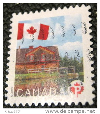 Canada 2010 Flag Over Historic Mills Riordon Grist Mill P - Used - Used Stamps