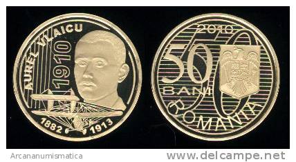 RUMANIA / ROMANIA  50 Bani 2.010  2010   "AUREL VLAICU"   SC/UNC  T-DL-10.123 - Roumanie