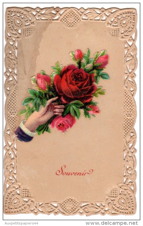 CPA - Souvenir - Dentelle Et Ajoutis - Main Tendant Une Rose - 1912 - - Mother's Day