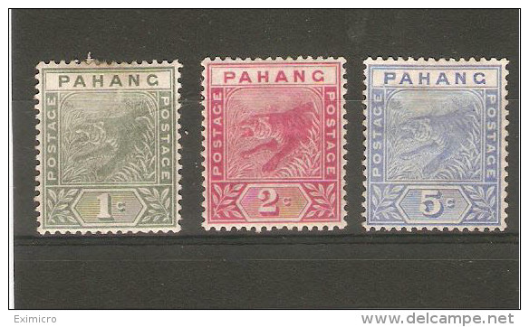 MALAYA PAHANG 1891 - 1895 SET SG 11-13 MOUNTED MINT  Cat £25 - Pahang