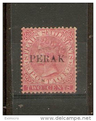 MALAYA PERAK 1886 2c Pale Rose SG 19 MOUNTED MINT Cat £150 - Perak