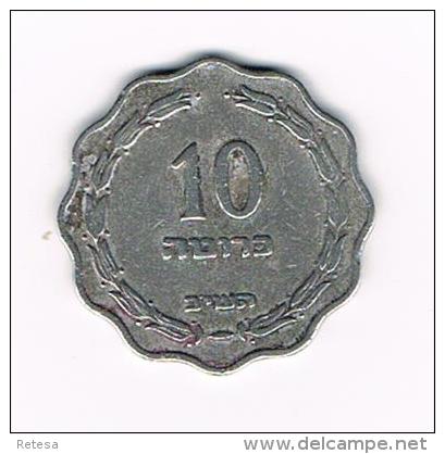 *** ISRAEL  10  PRUTAH  1952 - Israel