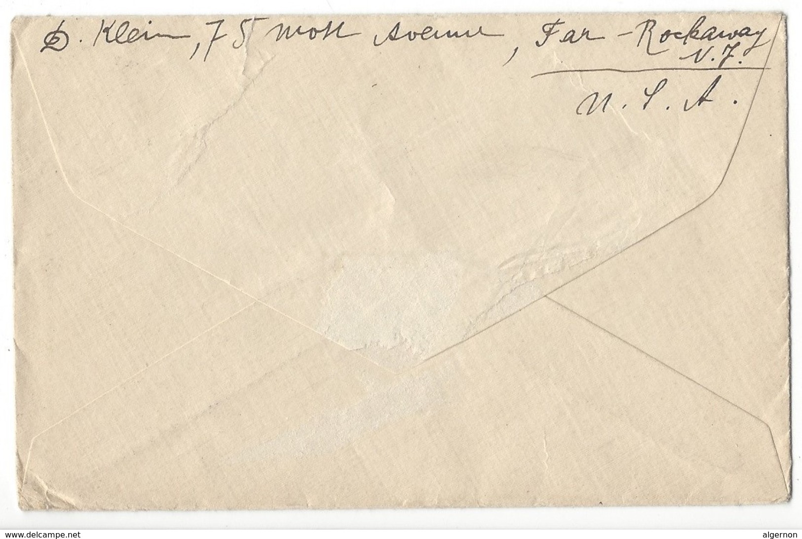 12779- Lettre Cover Farrockaway Pour L'Alsace 06.07.1916 Cachet Censure - Lettres & Documents