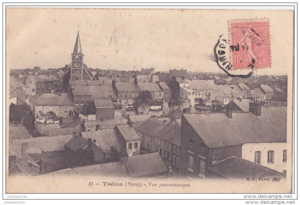 59 TRELON VUE PANORAMIQUE DU VILLAGE CPA BON ÉTAT - Autres & Non Classés