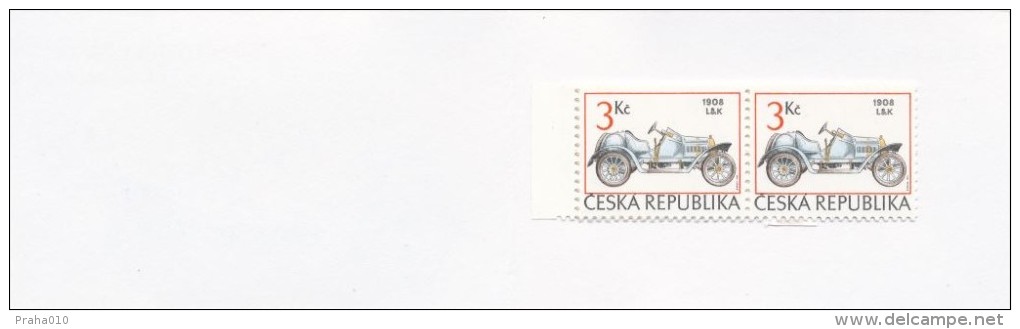 Czech Rep. / Stamps Booklet (1994) 0053-0054 ZS 1 (2 Pcs.) Czech Historic Racing Cars (I0151) - Unused Stamps